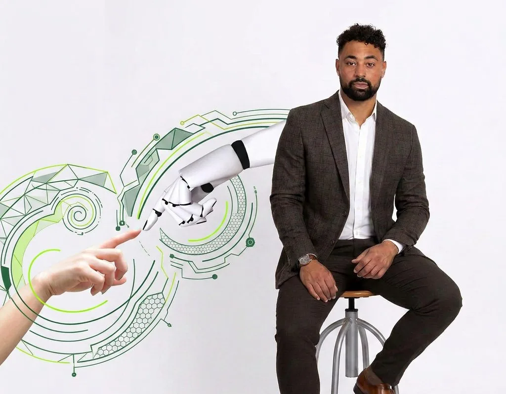 Automatische Analyse: Roboterhand reicht zu Adrian Dula